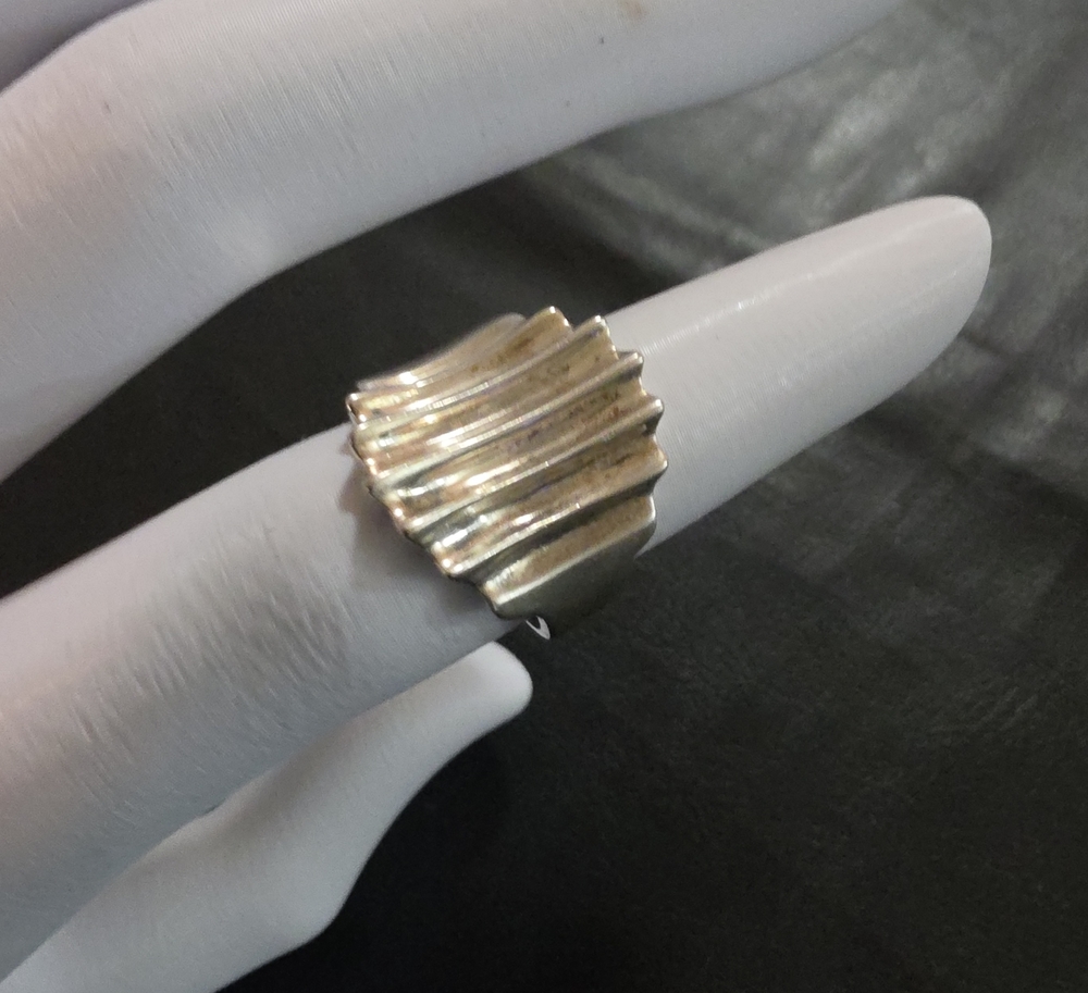 Ross-Simons Gold Rippled Sculptural Ring